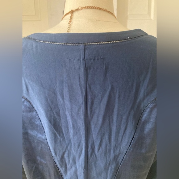 Rag & Bone medium Sleeve Modal Silk Mixed Media Top - Picture 6 of 8